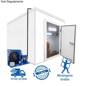 Câmara Fria Congelados: 2 x 2 x 2,4 de Altura