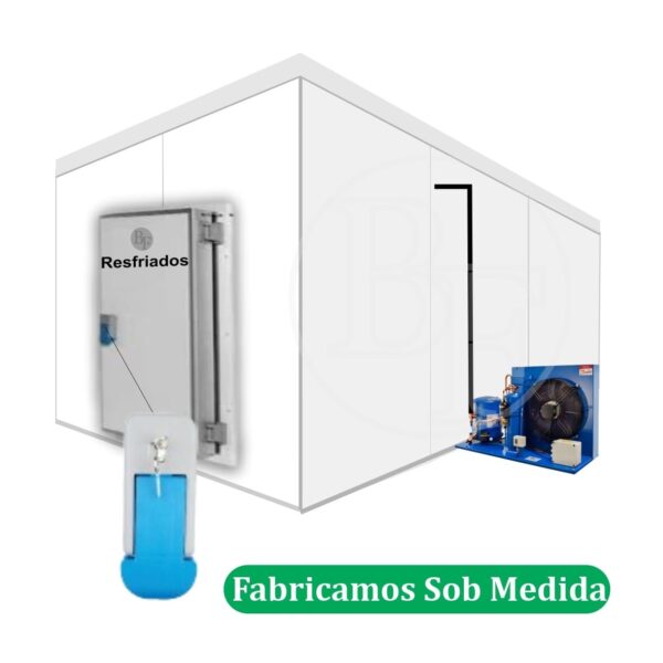 Câmara Fria Resfriados: 3 x 2 x 2,4 de altura