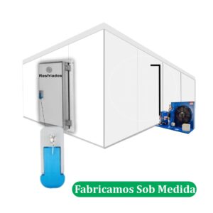 Câmara Fria Resfriados: 3 x 4 x 2,4 de altura