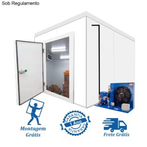 Câmara Fria Resfriados: 2 x 2 x 2,4 de altura