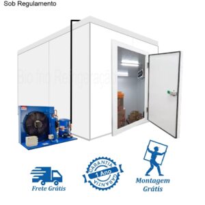 Câmara Fria Congelados: 2 x 1,5 x 2,4 de altura
