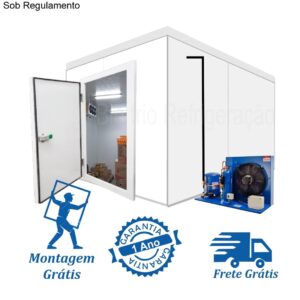 Câmara Fria Resfriados: 2 x 1,5 x 2,4 de altura