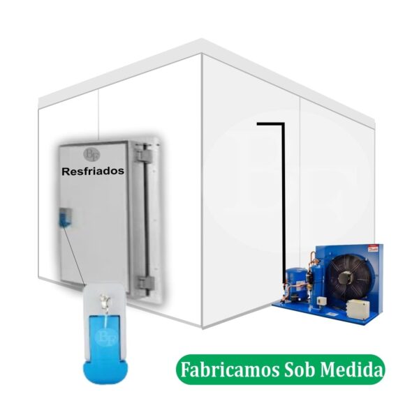 Câmara Fria Resfriados: 2 x 1,5 x 2,4 de altura