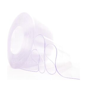 Bobina de PVC para Cortina na cor Branco transparente