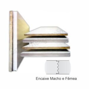 Painel Isolante em EPS 150mm , Branco