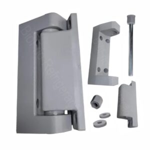 Dobradiça universal sem rampa reversível para porta de câmara fria