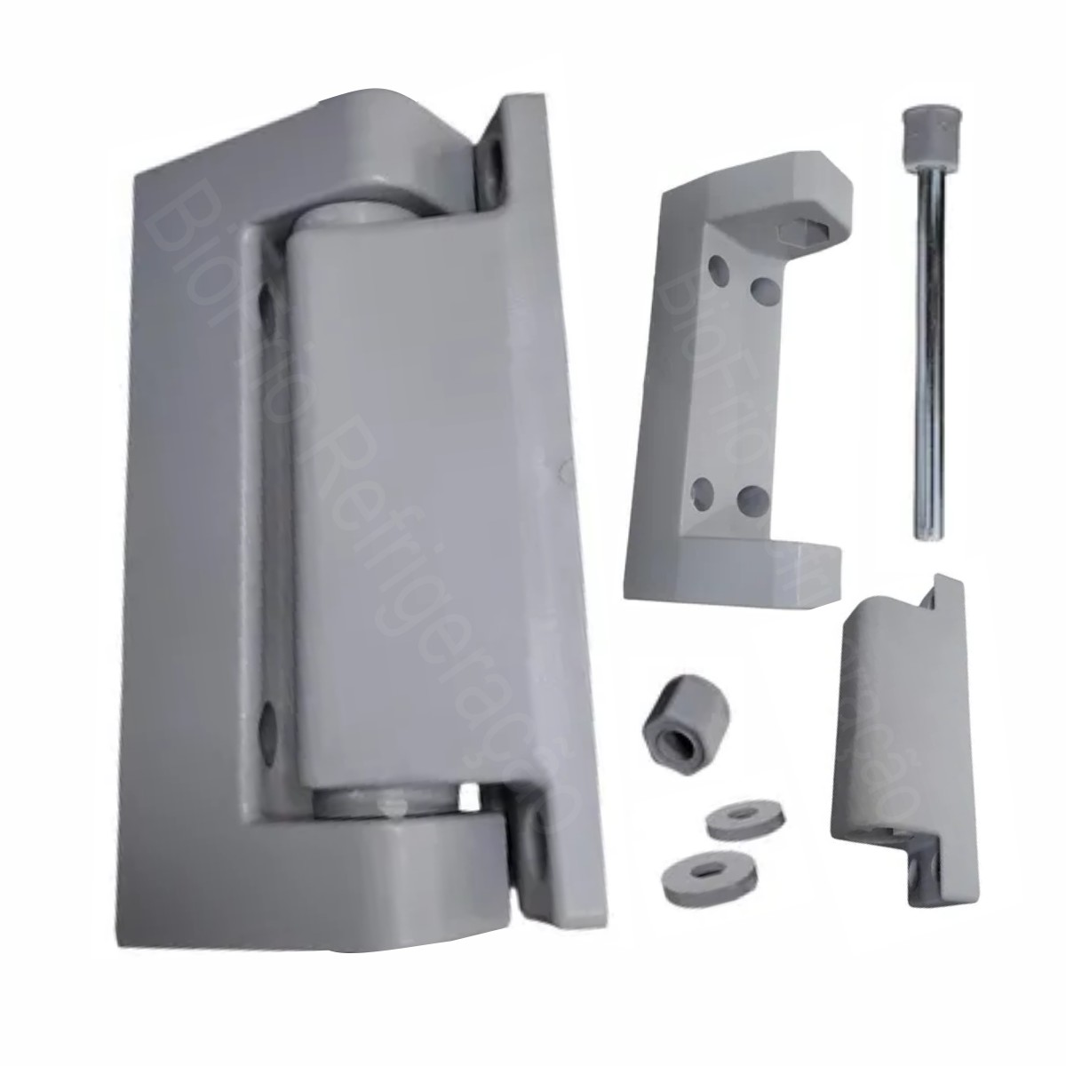 Dobradiça universal sem rampa reversível para porta de câmara fria - Image 1