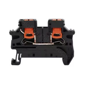 Terminal de trilho  cor preto ptv 2.5 din conexão push-in de entrada lateral 2.5mm