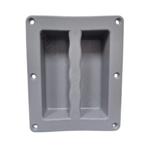 Puxador Concha na cor cinza com Alça Interna Para Porta De Câmara Fria