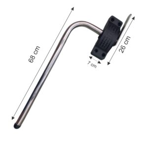 Puxador Externo Alavanca com braço em aço inox Para Porta De Câmara Fria