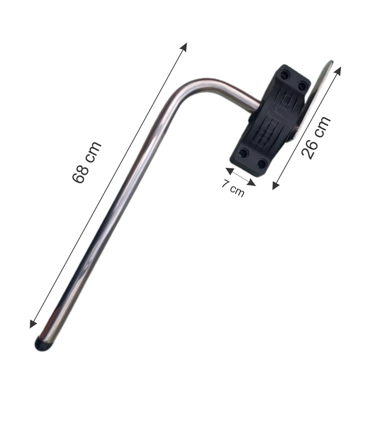 Puxador Externo Alavanca com braço em aço inox Para Porta De Câmara Fria - Image 1