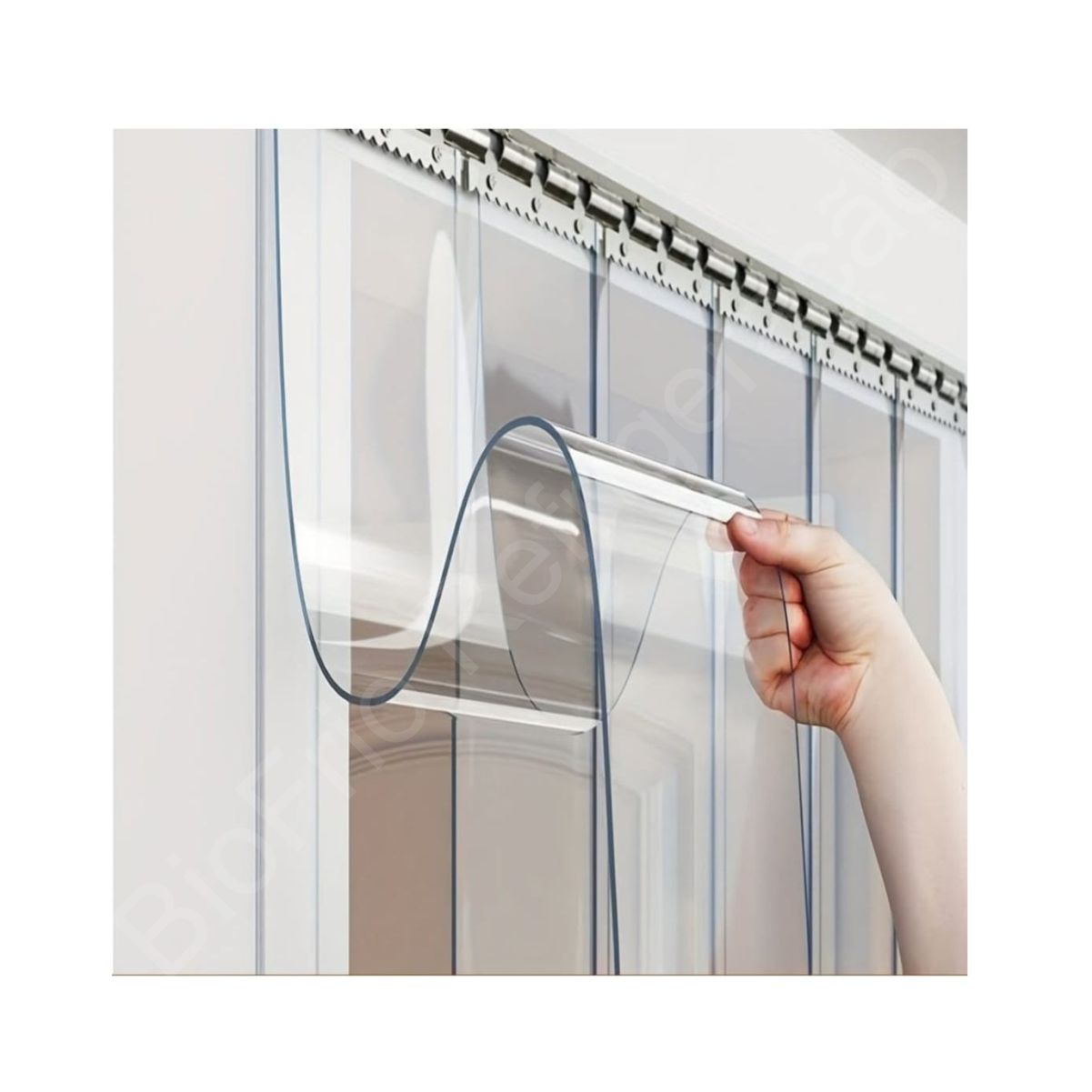 Cortina em PVC com 2.0 x 2.50 Metros de altura para porta de câmara fria - Image 1