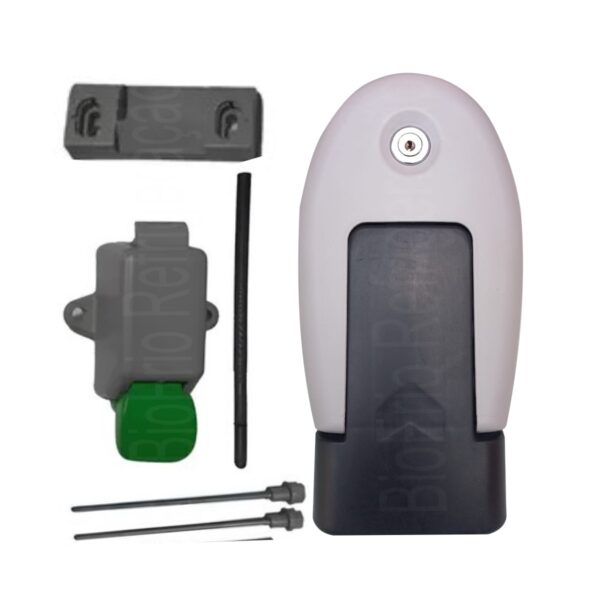 Fechadura Vertical na cor Preto para Porta de Câmara Fria com Chave