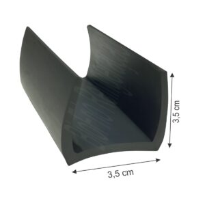 Borracha Gaxeta de Vedação tipo U Canaleta Para Porta de Câmara Fria