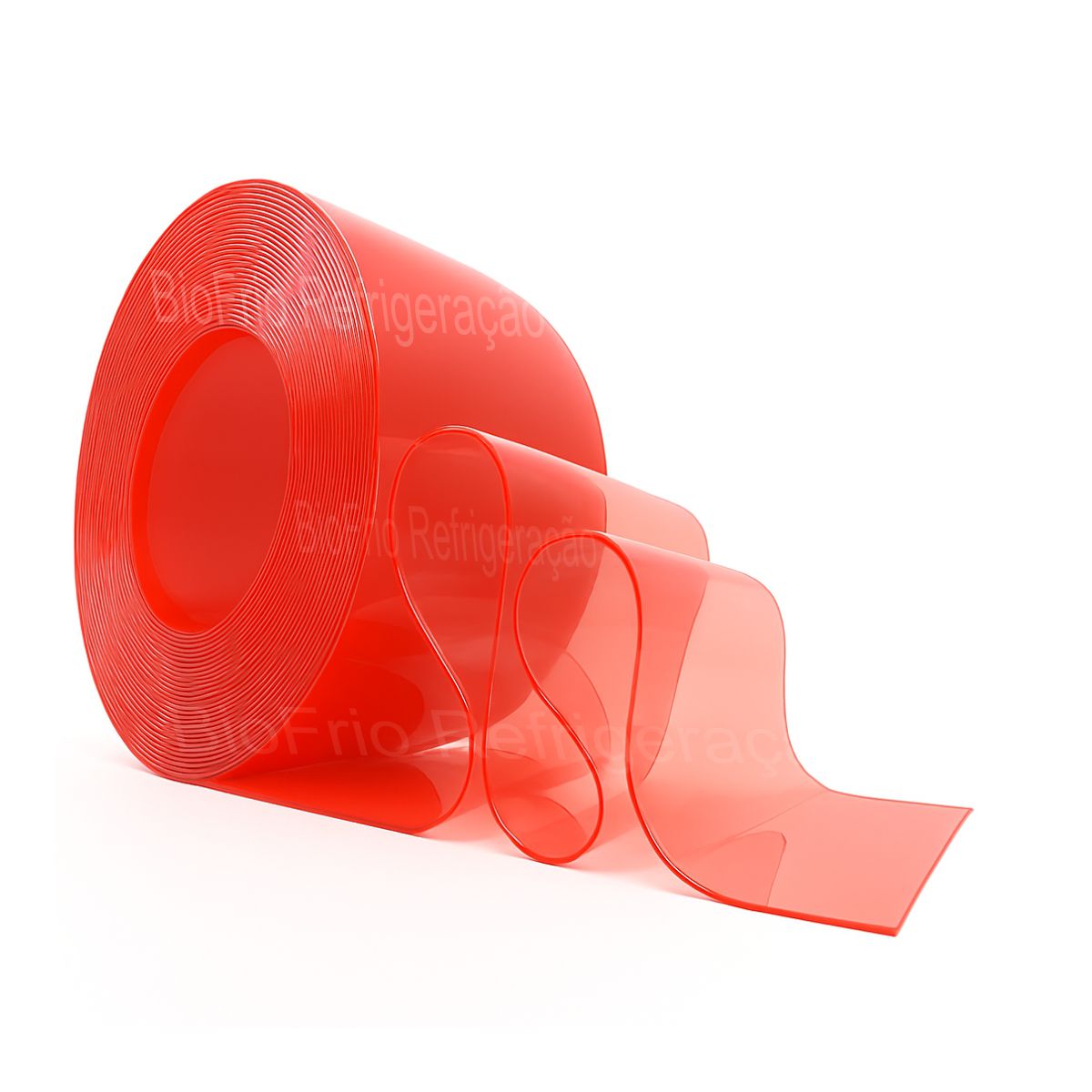 Bobina de PVC para Cortina na cor Vermelho transparente - Image 1