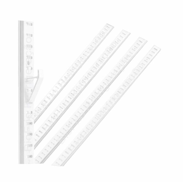 Trilho - Cremalheira com 1.0 metro na Cor Branco