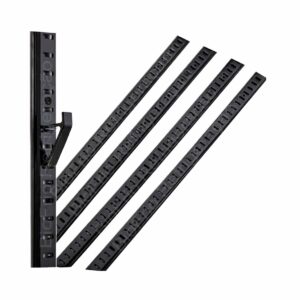 Trilho Cremalheira com 1.0 metro na Cor Preto para Câmaras frias, Walkin coolers, Geladeiras, Expositoras e freezer