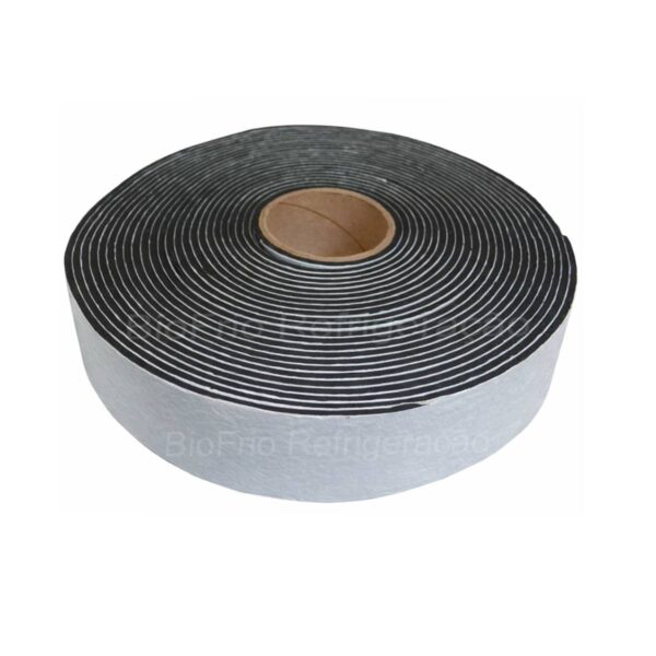 Fita Isolante Preta Autoadesiva Tectape 3mm x 45mm x 10m para Refrigeração