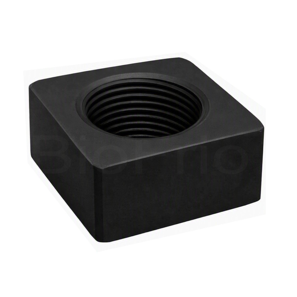 Porca quadrada M16 cor preto para trilho guia para porta